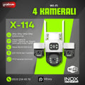 INOX-X114 4X3MP DÖRT LENSLİ WİFİ PTZ KAMERA